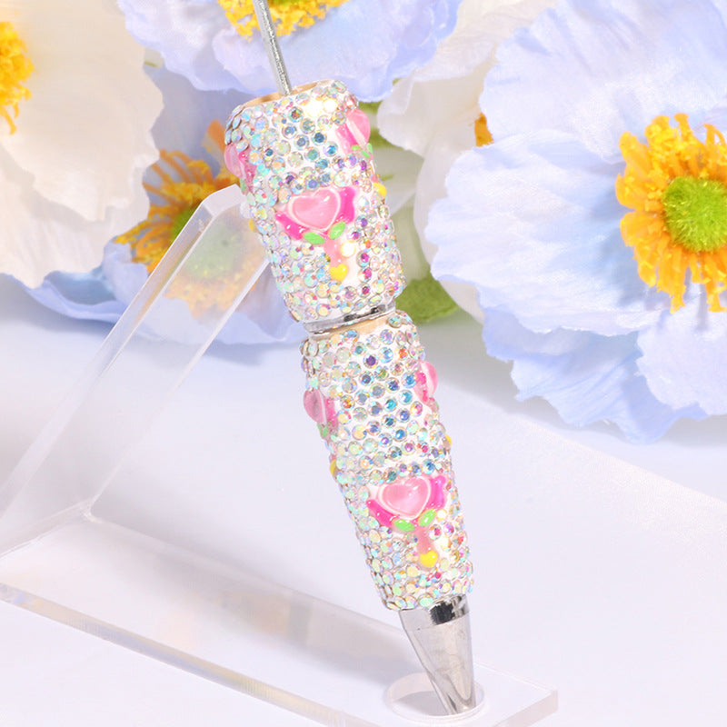 wholesale 3pcs beadable pens DIY Shell Diamond Bead Pen